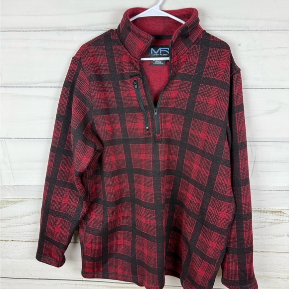 Mack Russo Red and Black Plaid Pullover - Picture 1 of 4